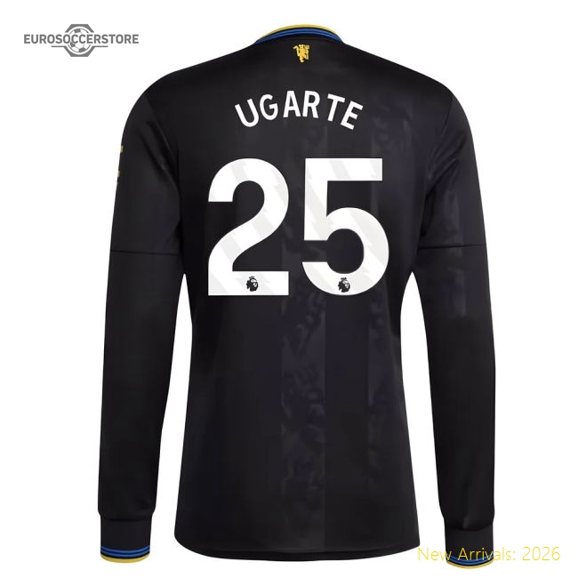 2025-2026 Man Utd Long Sleeve Third Shirt (Ugarte 25)-The Soccer Shirt Hub