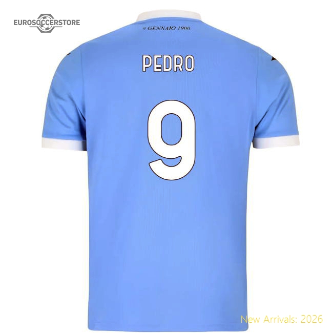 2025-2026 Lazio Home Shirt (Kids) (Pedro 9)-The Soccer Shirt Hub