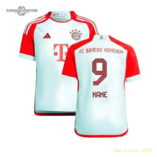 2023-2024 Bayern Munich Home Shirt (Kids) (Kane 9)-The Soccer Shirt Hub