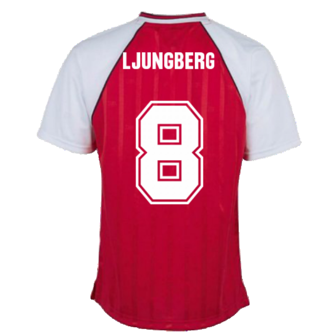 Arsenal 1988 Home Retro Football Shirt (LJUNGBERG 8)-The Soccer Shirt Hub