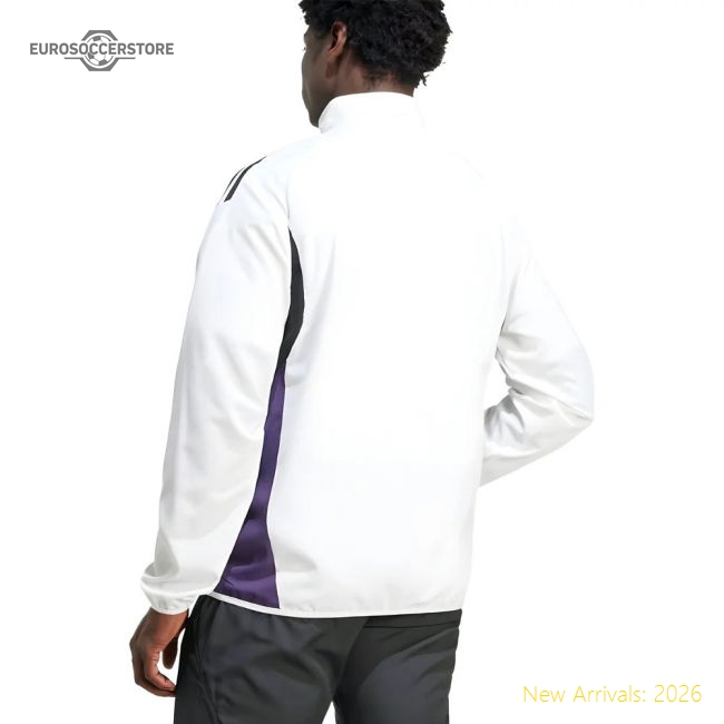 2025-2026 Man Utd Presentation Jacket (White)-The Soccer Shirt Hub