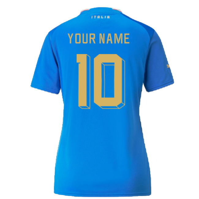 2022-2023 Italy Home Shirt (Ladies) (Your Name)-The Soccer Shirt Hub