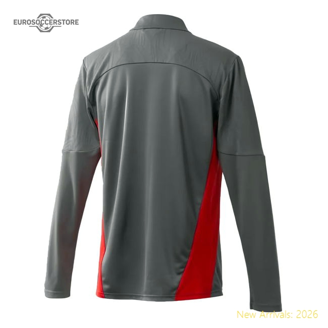 2024-2025 AC Milan Training 1/4 Zip Top (Grey)-The Soccer Shirt Hub