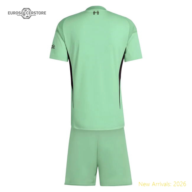 2025-2026 Liverpool Home Goalkeeper Mini Kit-The Soccer Shirt Hub
