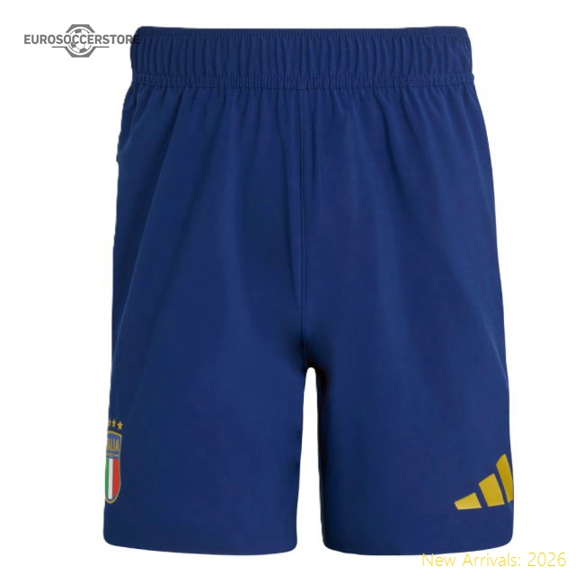2026-2027 Italy Travel Shorts (Blue)-The Soccer Shirt Hub