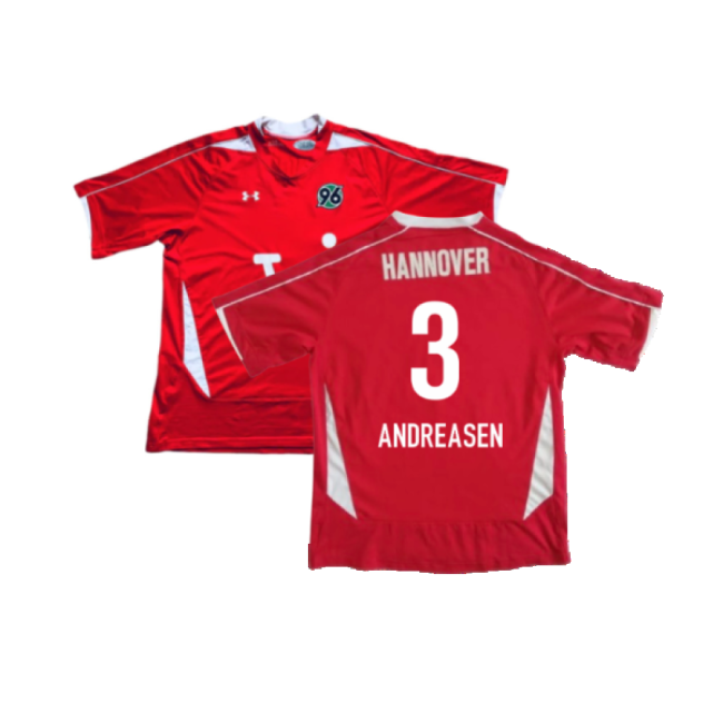 Hannover 2008-09 Home Shirt ((Excellent) M) (Andreasen 3)-The Soccer Shirt Hub