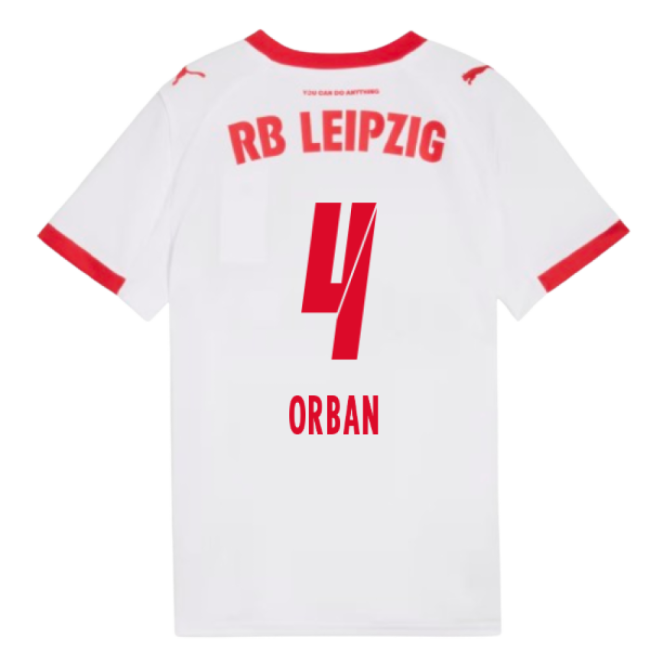2025-2026 Red Bull Leipzig Home Shirt (Kids) (Orban 4)-The Soccer Shirt Hub
