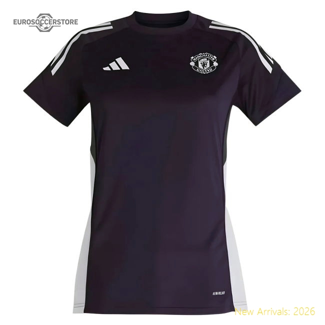 2025-2026 Man Utd Training Jersey (Aurora Plum) - Womens (Dalot 2)-The Soccer Shirt Hub