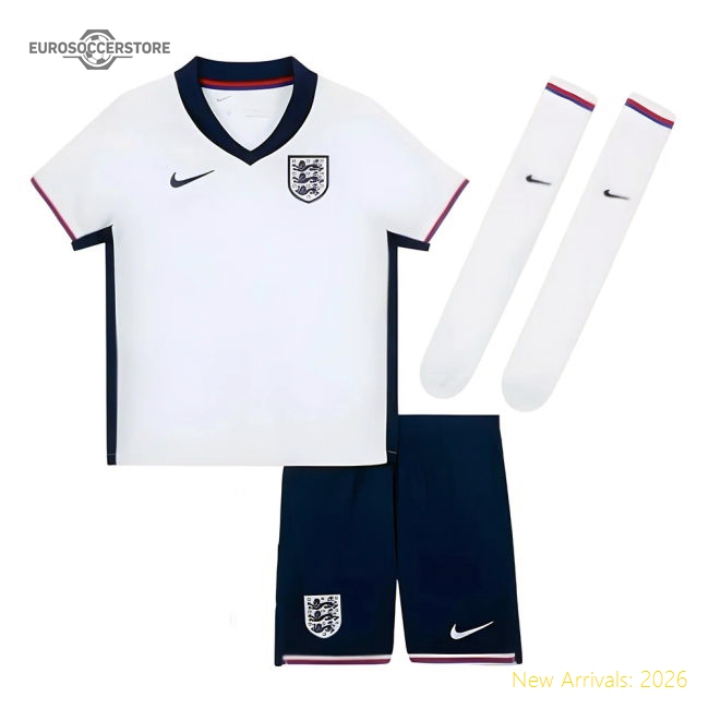 2024-2025 England Home Mini Kit-The Soccer Shirt Hub