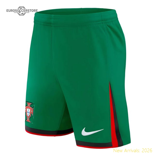 2024-2025 Portugal Home Shorts (Green)-The Soccer Shirt Hub