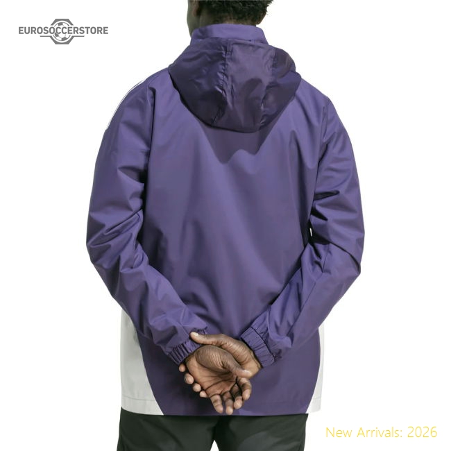 2025-2026 Man Utd Allweather Jacket (Aurora Plum)-The Soccer Shirt Hub
