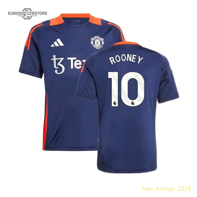 2024-2025 Man Utd Training Jersey (Night Indigo) - Kids (Rooney 10)-The Soccer Shirt Hub