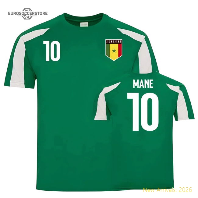Senegal Sports Training Jerseys (Mane 10)-The Soccer Shirt Hub