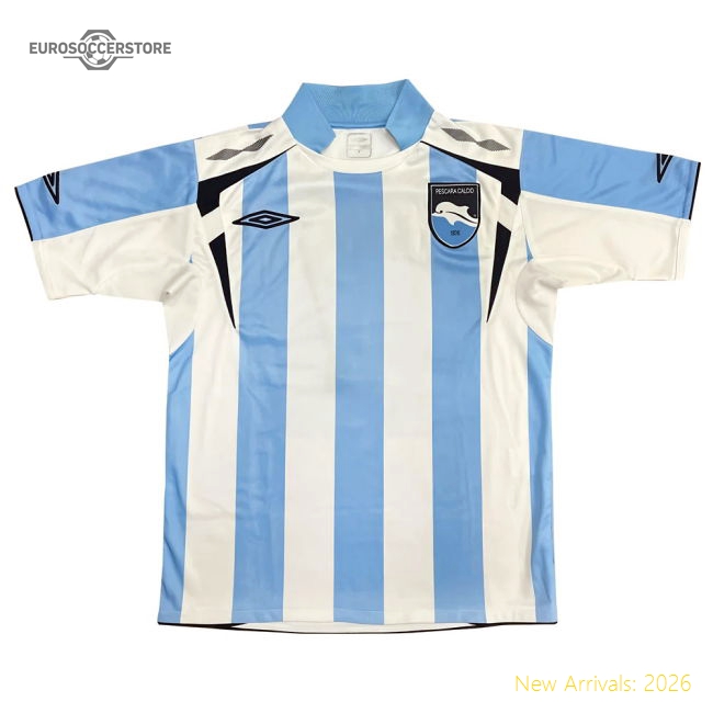 Pescara 2008-09 Home Shirt (#7) ((Good) S)-The Soccer Shirt Hub
