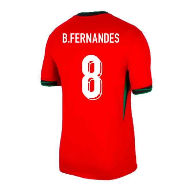 2024-2025 Portugal Home Shirt (B.Fernandes 8)-The Soccer Shirt Hub