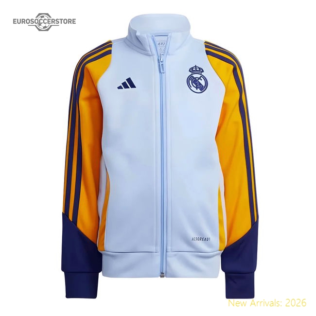 2024-2025 Real Madrid Tracksuit (Glow Blue) - Infants-The Soccer Shirt Hub