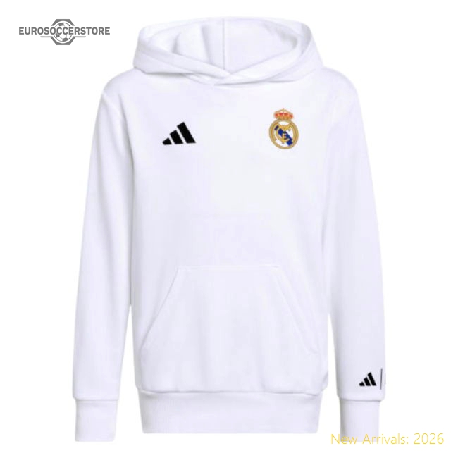 2025-2026 Real Madrid Marvel Hoody (White) - Kids-The Soccer Shirt Hub