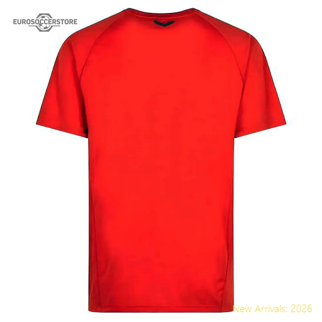 2022-2023 AC Milan Casuals Tee (Red)-The Soccer Shirt Hub
