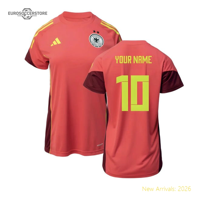 2025-2026 Germany Training Shirt (Core Pink) - Womens (Your Name)-The Soccer Shirt Hub