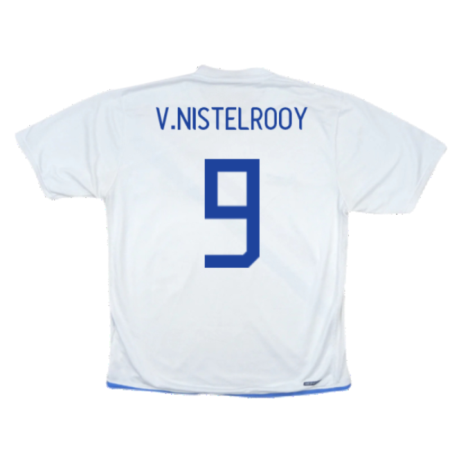 Holland 2006-08 Away Shirt ((Very Good) S) (V.Nistelrooy 9)-The Soccer Shirt Hub