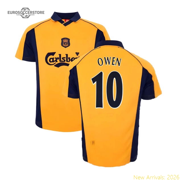 2000-2001 Liverpool Away Retro Shirt (Owen 10)-The Soccer Shirt Hub