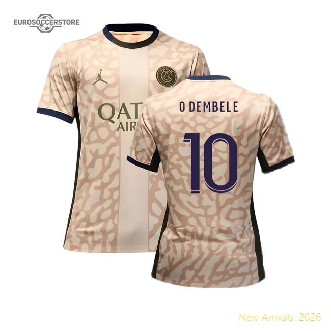 2023-2024 PSG 4th Shirt (O Dembele 10)-The Soccer Shirt Hub