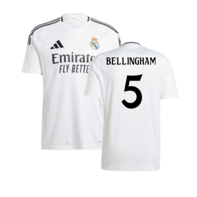 2024-2025 Real Madrid Home Shirt (Bellingham 5)-The Soccer Shirt Hub