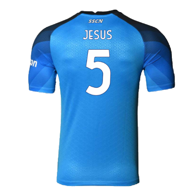 Napoli 2022-23 Player Issue Home Shirt (3XL) (Jesus 5) (Excellent)-The Soccer Shirt Hub
