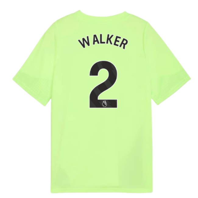 2025-2026 Man City Training Jersey (Fizzy Apple) - Kids (Walker 2)-The Soccer Shirt Hub