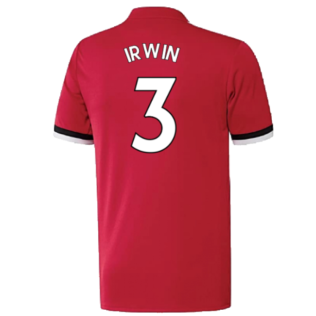 Manchester United 2017-18 Home Shirt ((Excellent) 4-5 Year) (Irwin 3)-The Soccer Shirt Hub