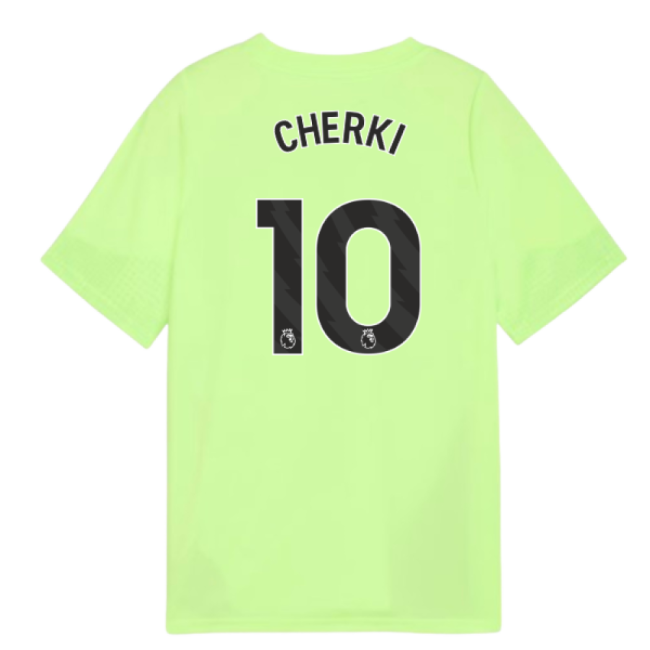 2025-2026 Man City Training Jersey (Fizzy Apple) - Kids (Cherki 10)-The Soccer Shirt Hub