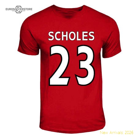 Paul Scholes Manchester United Hero T-shirt (red)-The Soccer Shirt Hub