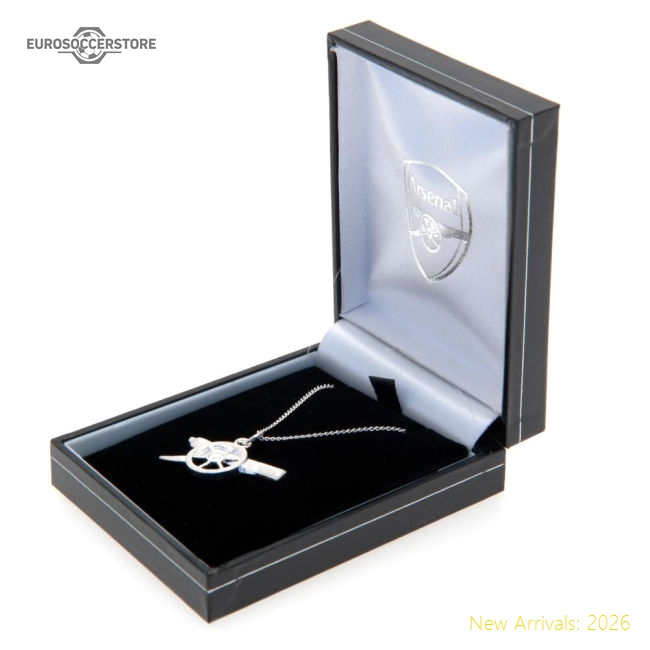Arsenal FC Sterling Silver Pendant & Chain GN-The Soccer Shirt Hub
