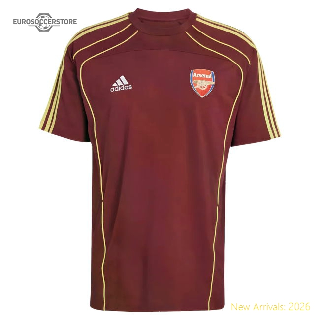 2025-2026 Arsenal UBP Tee (Noble Maroon)-The Soccer Shirt Hub