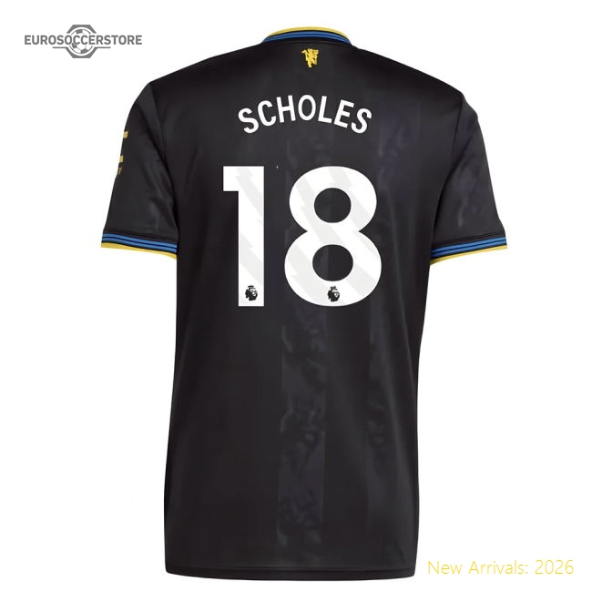 2025-2026 Manchester United Third Shirt (Scholes 18)-The Soccer Shirt Hub