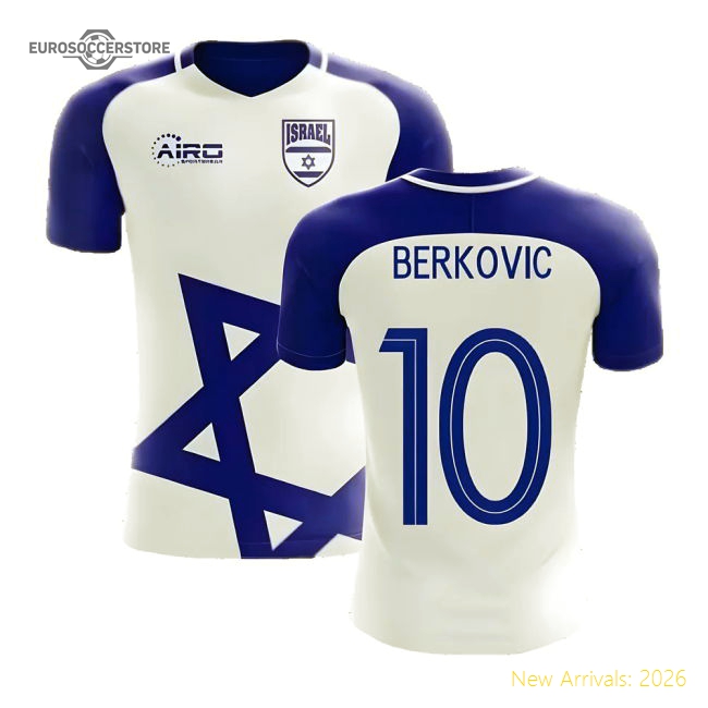 2025-2026 Israel Home Concept Football Shirt (BERKOVIC 10)-The Soccer Shirt Hub