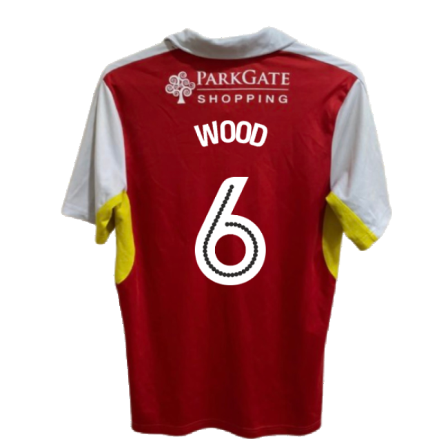 Rotherham 2016-17 Home Shirt ((Good) XL) (Wood 6)-The Soccer Shirt Hub