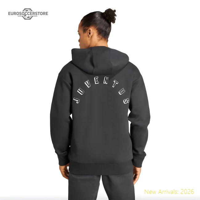 2024-2025 Juventus Anthem Jacket (Black)-The Soccer Shirt Hub