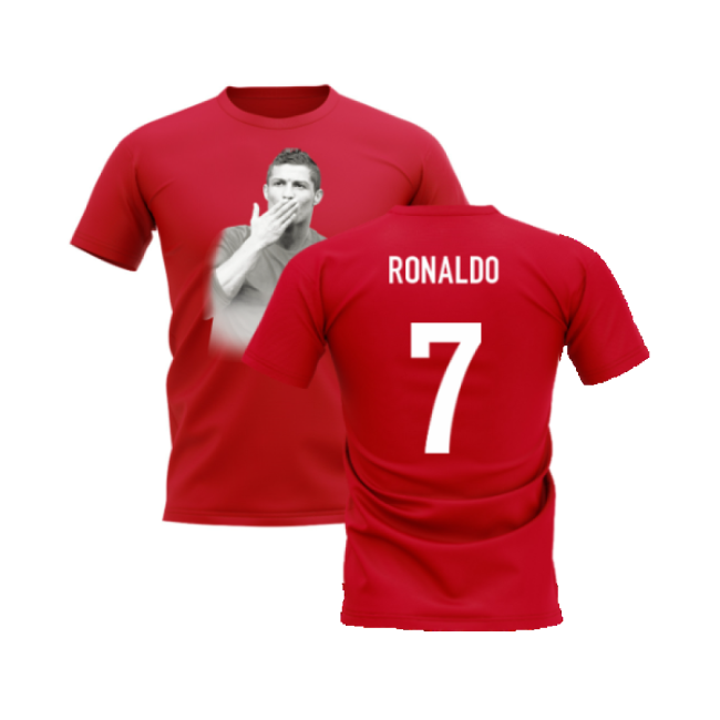 Cristiano Ronaldo Legend T-Shirt (Red) (Ronaldo 7)-The Soccer Shirt Hub