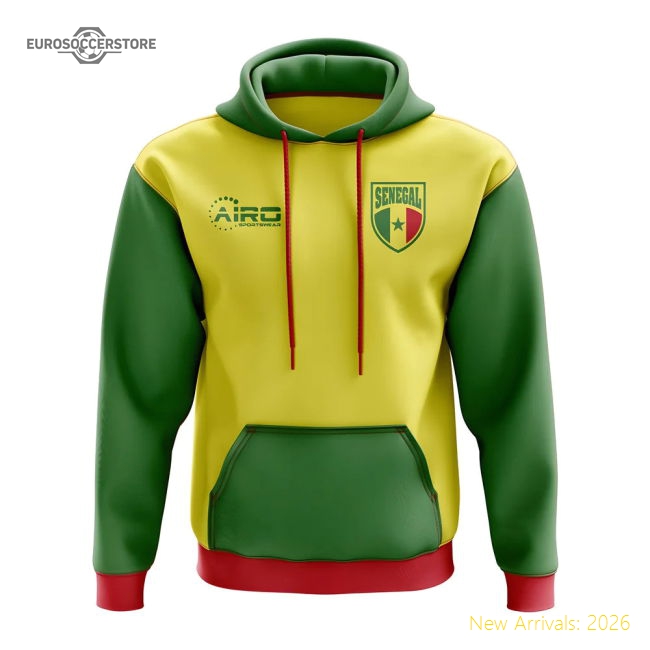 Senegal Concept Country Football Hoody (Yellow)-The Soccer Shirt Hub