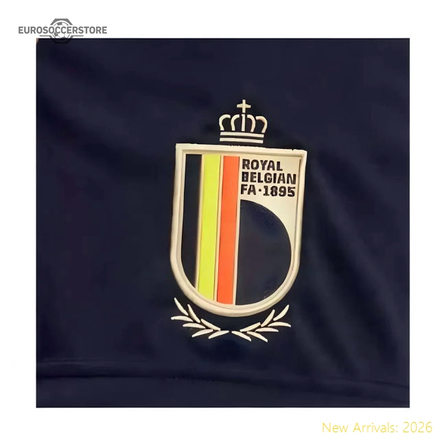 2024-2025 Belgium Home Shorts (Black)-The Soccer Shirt Hub