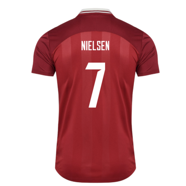 2025-2026 Denmark Womens Team Home Shirt (Ladies) (Nielsen 7)-The Soccer Shirt Hub