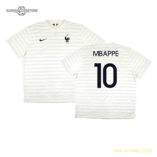 France 2014-15 Away Shirt ((Very Good) XXL) (Mbappe 10)-The Soccer Shirt Hub