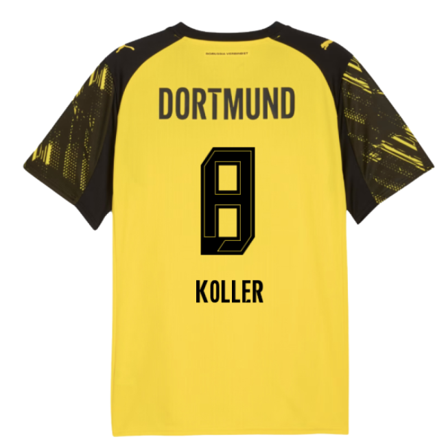 2025-2026 Borussia Dortmund Home Shirt (Koller 8)-The Soccer Shirt Hub