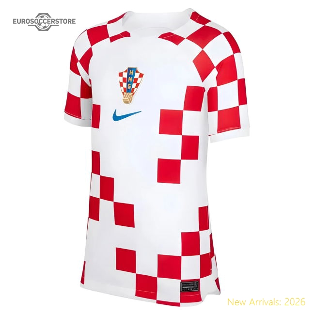 2022-2023 Croatia Home Shirt (Kids) (Your Name)-The Soccer Shirt Hub