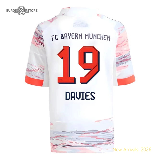 2025-2026 Bayern Munich Away Mini Kit (Davies 19)-The Soccer Shirt Hub