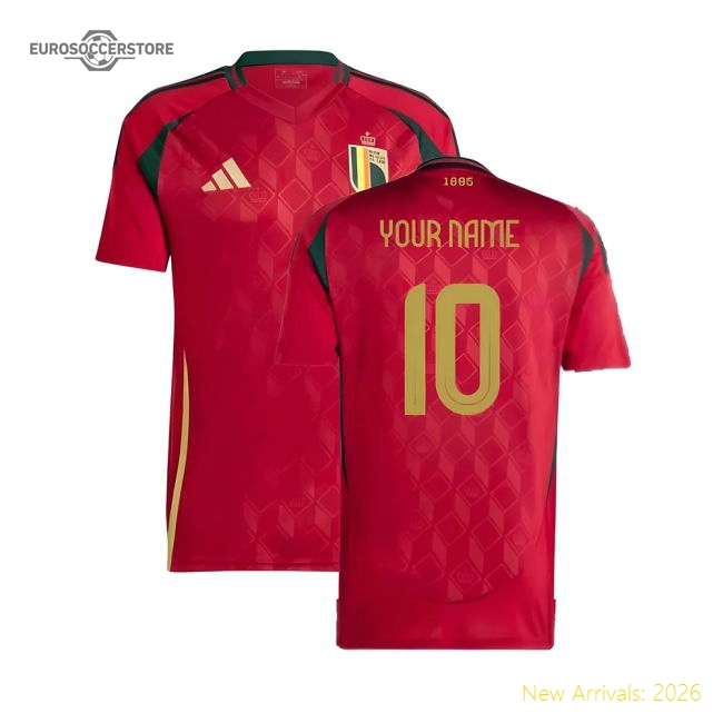 2024-2025 Belgium Home Fan Shirt (Kids) (Your Name)-The Soccer Shirt Hub
