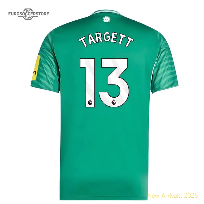 2025-2026 Newcastle Away Shirt (Targett 13)-The Soccer Shirt Hub