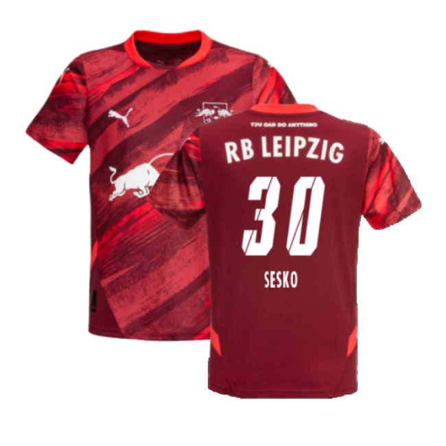 2024-2025 Red Bull Leipzig Away Shirt (Kids) (Sesko 30)-The Soccer Shirt Hub