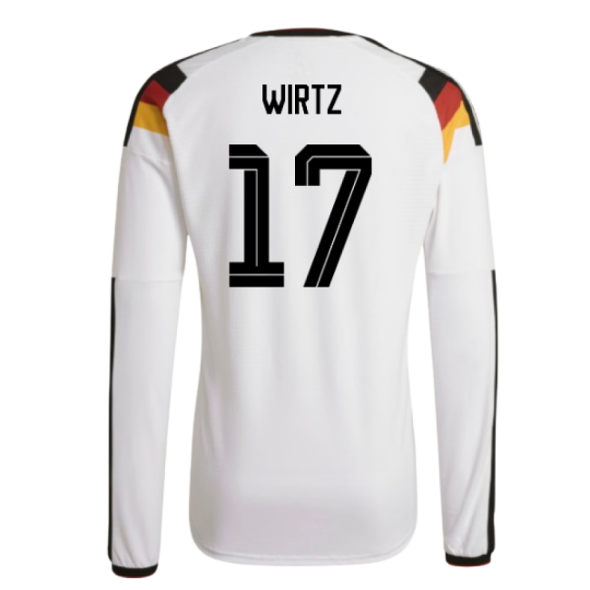 2026-2027 Germany Authentic Long Sleeve Home Shirt (Wirtz 17)-The Soccer Shirt Hub